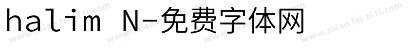 halim N字体转换
